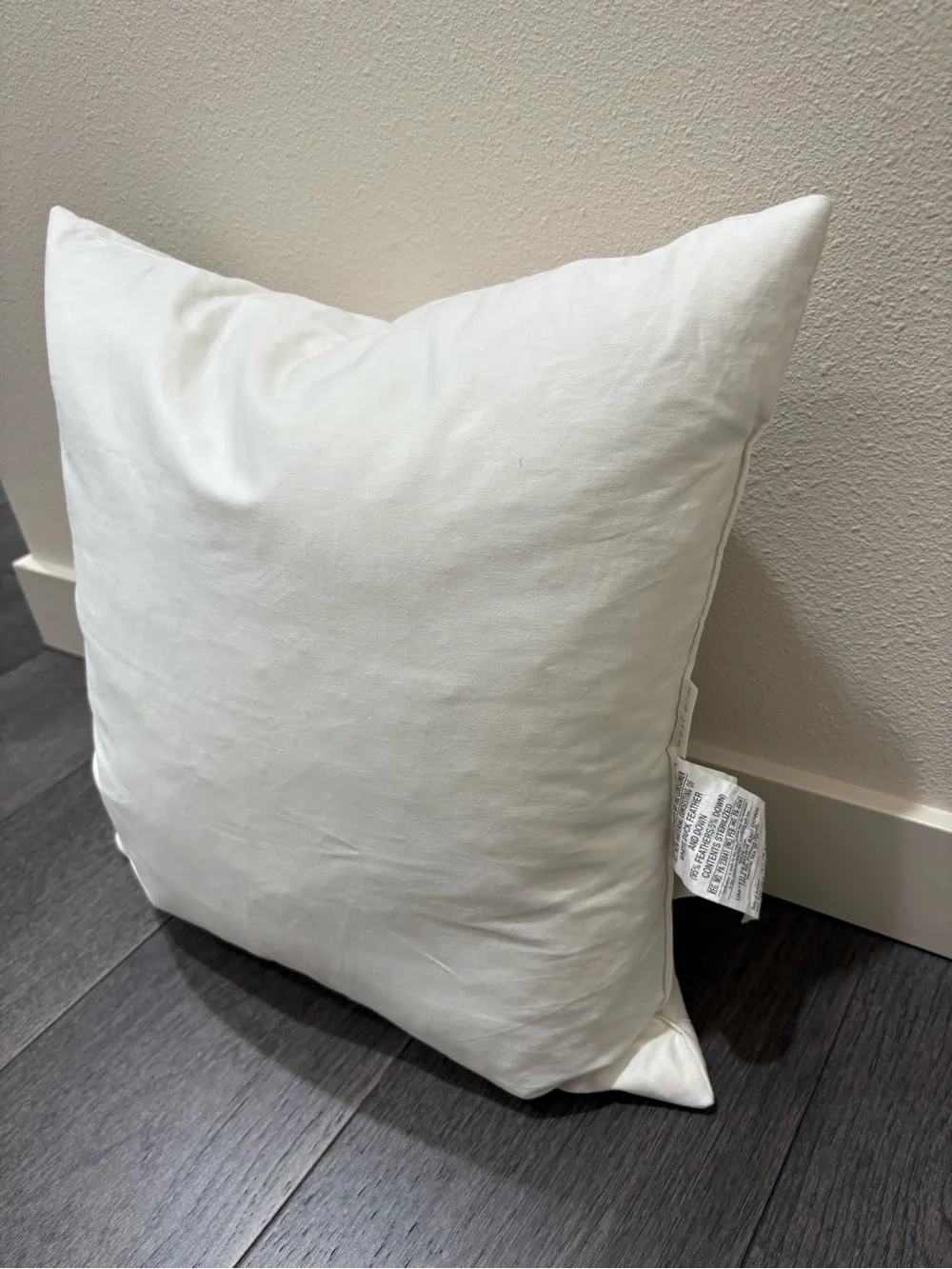 West Elm White Square 16”x16” Pillow Insert
